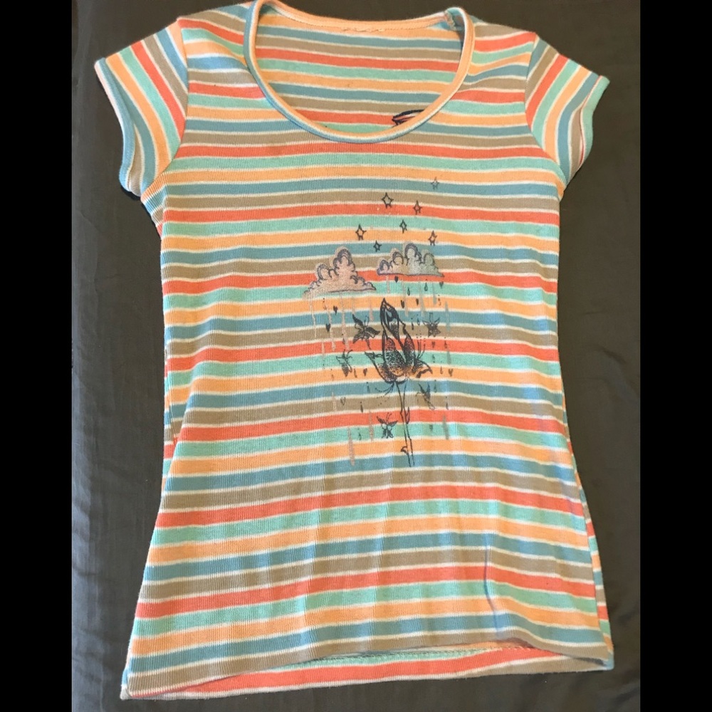 Unique Vintage 80s Top with Custom Screenprint